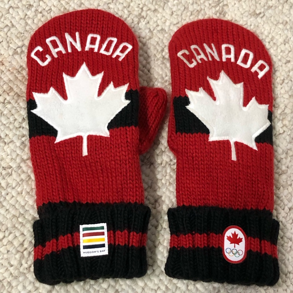 Hudson Bay Canada Olympic Mittens (like new)
